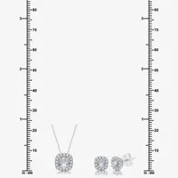 H-I / I1) 1 CT. T.W. Lab Grown Diamond 10K White Gold 2-pc. Jewelry Set