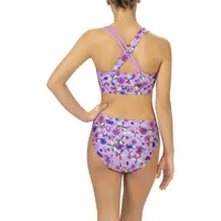 Dolfin Uglies Print Asymetrical Work Out Womens One Piece Swimsuit