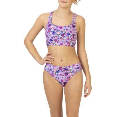 Dolfin Uglies Print Asymetrical Work Out Womens One Piece Swimsuit