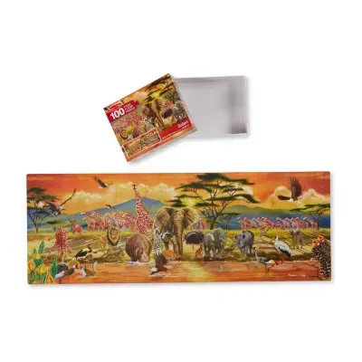 Melissa & Doug Safari Floor Puzzle - 100 Pieces Puzzle