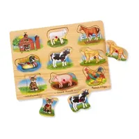 Melissa & Doug Farm Sound Puzzle - 8 Pieces Puzzle