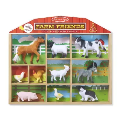 Melissa & Doug Farm Friends - 10 Collectible Farm Animals