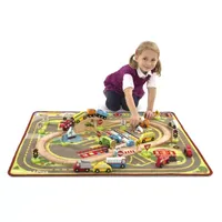 Melissa & Doug Deluxe Multi Vehicle Activity Rug Play Set