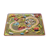 Melissa & Doug Deluxe Multi Vehicle Activity Rug Play Set