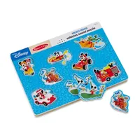 Melissa & Doug Mickey Mouse & Friends Vehicles Wooden Sound Puzzle - 8 Pieces