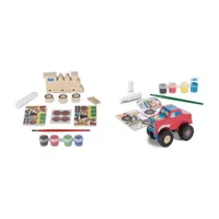 Melissa & Doug Dyo Bundle - Monster Truck & Train 2-pc. Craft Kit