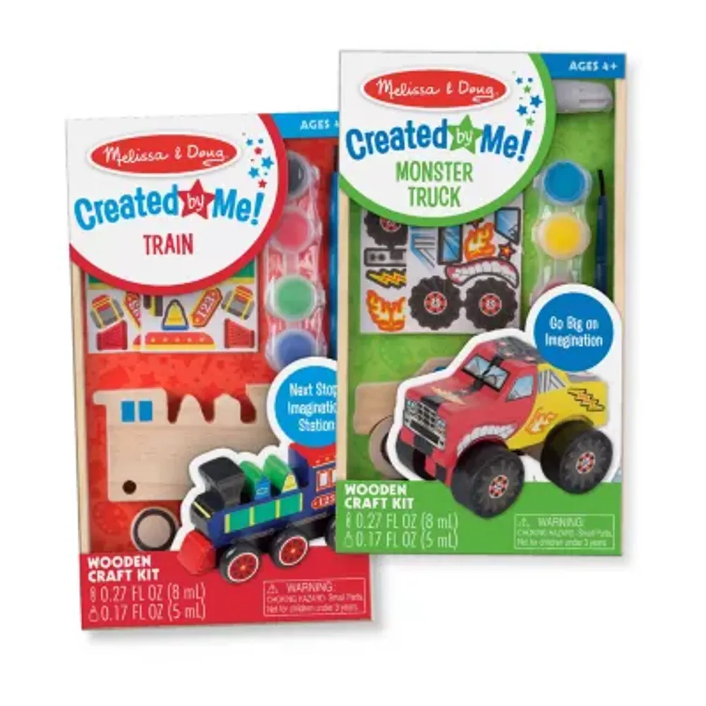 Melissa & Doug Dyo Bundle - Monster Truck & Train 2-pc. Craft Kits