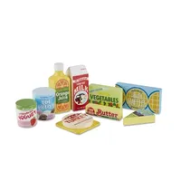 Melissa & Doug Fridge Food Set - Wooden Play Food