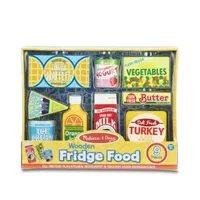 Melissa & Doug Fridge Food Set - Wooden Play Food