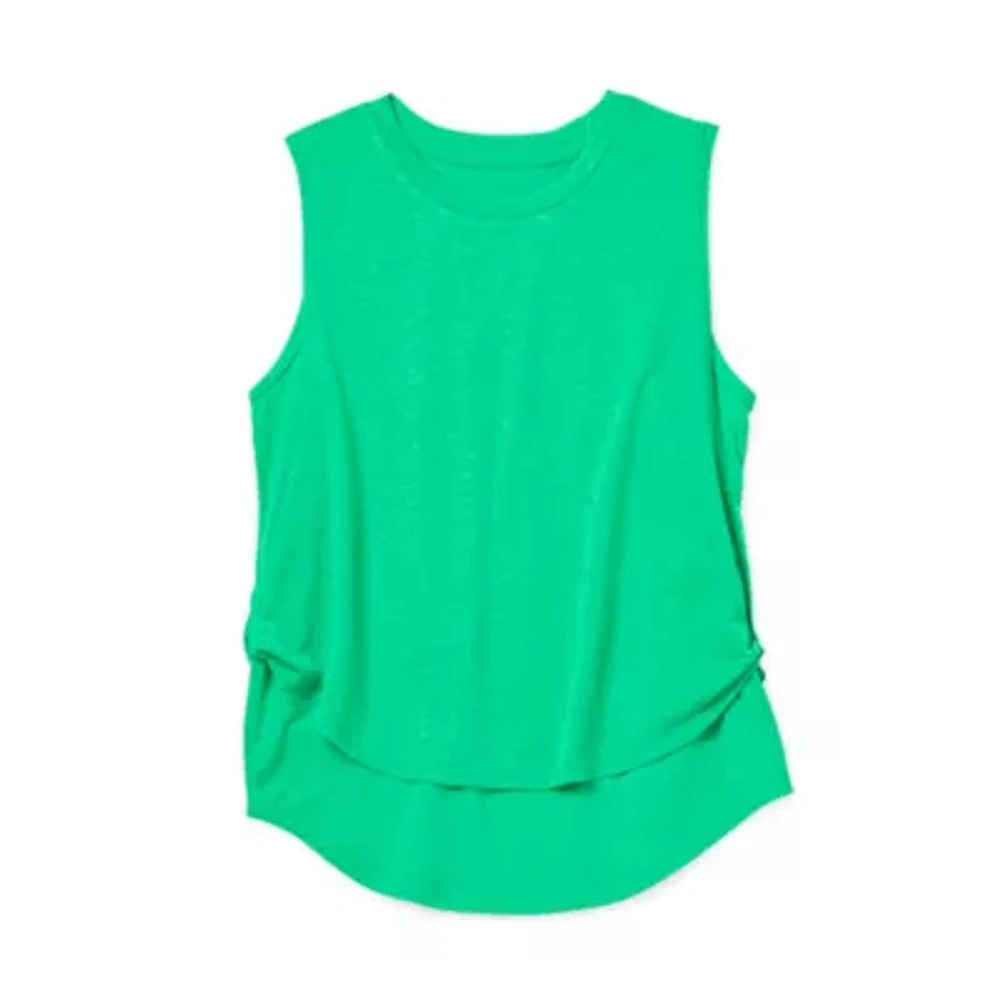 Xersion Little & Big Girls Crew Neck Tank Top