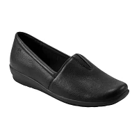 Easy Spirit Womens Arlie Square Toe Slip-On Shoe