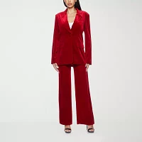 Premier Amour Velvet Womens Regular Fit Blazer