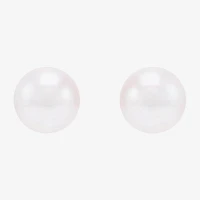 Certified Sofia™ 10K Gold 6-6.5mm Cultured Freshwater Pearl Stud Earrings