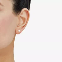 Certified Sofia™ 10K Gold 6-6.5mm Cultured Freshwater Pearl Stud Earrings