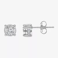 Tru Miracle 1/2 CT. T.W. Lab-Grown White Diamond 10K Gold 5.8mm Stud Earrings