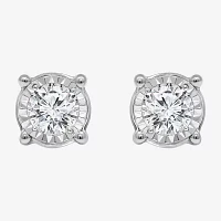 Tru Miracle 1 CT. T.W. Lab Grown White Diamond 14K Gold 6.8mm Stud Earrings