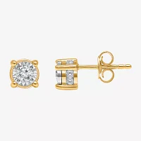 Tru Miracle 1/2 CT. T.W. Lab-Grown White Diamond 10K Gold 5.8mm Stud Earrings