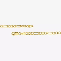 10K Yellow Gold 2.9mm 20-22" Semi-Solid Figaro Chain