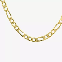 10K Yellow Gold 2.9mm 20-22" Semi-Solid Figaro Chain