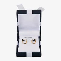 14K Gold 11.5mm Round Hoop Earrings