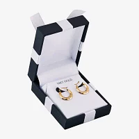 14K Gold 14.5mm Heart Hoop Earrings