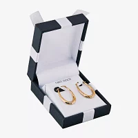 Womens 14K Gold 15.8mm Round Hoop Earrings
