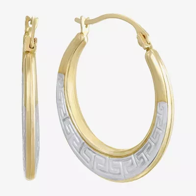 10K Gold 21mm Hoop Earrings