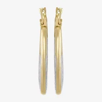 10K Gold 21mm Hoop Earrings