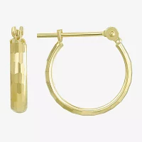 14K Gold Small Hoop Earrings 