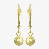 14K Gold Ball Drop Earrings