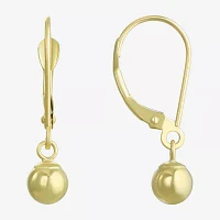 14K Gold Ball Drop Earrings