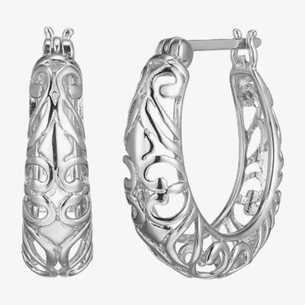 Sterling Silver 20.8mm Hoop Earrings