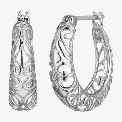 Sterling Silver 20.8mm Hoop Earrings