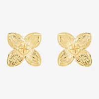 14K Gold 6mm Flower Stud Earrings