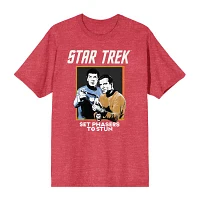 Star Trek Mens Short Sleeve Crew Neck 2-pc. Shorts Pajama Set