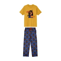 Chucky Mens Crew Neck Short Sleeve 2-pc. Pant Pajama Set