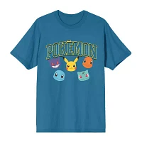 Pokemon Mens Short Sleeve Crew Neck 2-pc. Shorts Pajama Set