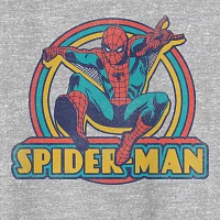 Big and Tall Mens Crew Neck Short Sleeve Regular Fit Spiderman Graphic T-Shirt