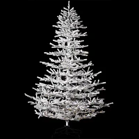 Northlight Led Flocked Garden 6 1/2 Foot Pre-Lit Christmas Tree