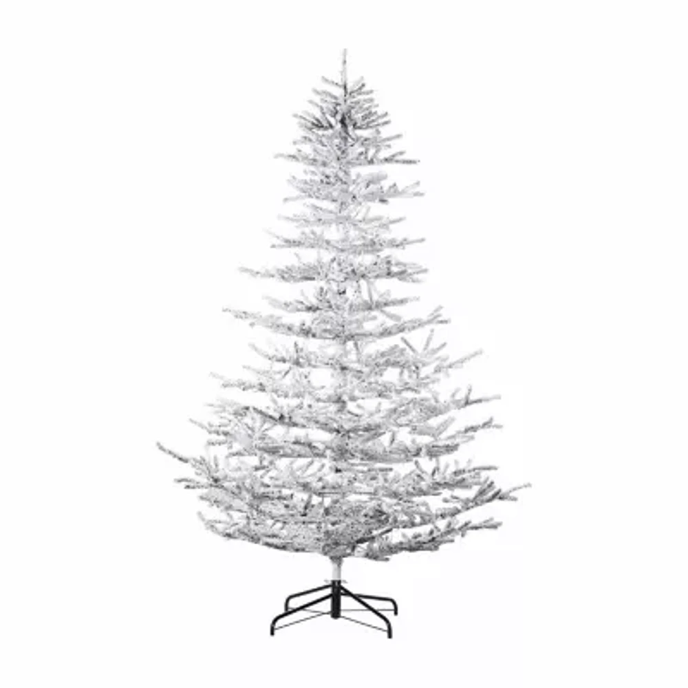 Northlight Led Flocked Garden 6 1/2 Foot Pre-Lit Christmas Tree