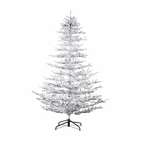 Northlight Led Flocked Garden 6 1/2 Foot Pre-Lit Christmas Tree