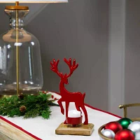 Northlight Reindeer Metal Tealight Candle Holder