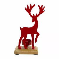 Northlight Reindeer Metal Tealight Candle Holder