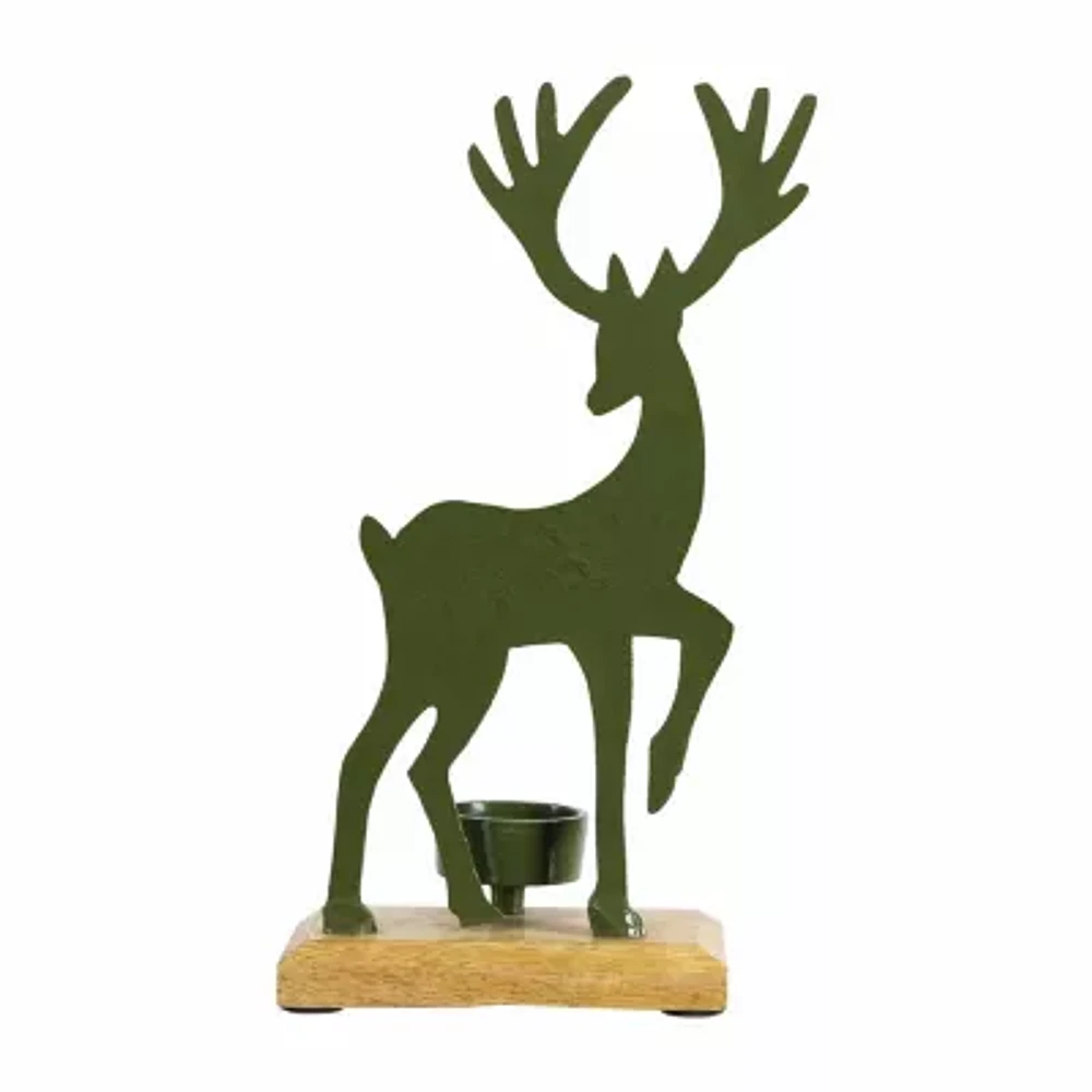 Northlight 10.5" Reindeer Tealight Candle Holder