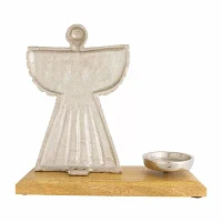 Northlight 10" Angel Metal Candle Holder