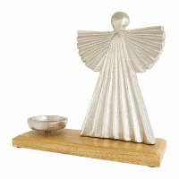 Northlight 10" Angel Metal Candle Holder