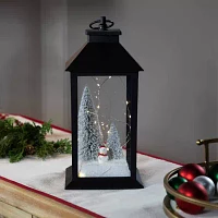 Northlight Led  Snowman Winter Scene Lantern Candle Holder