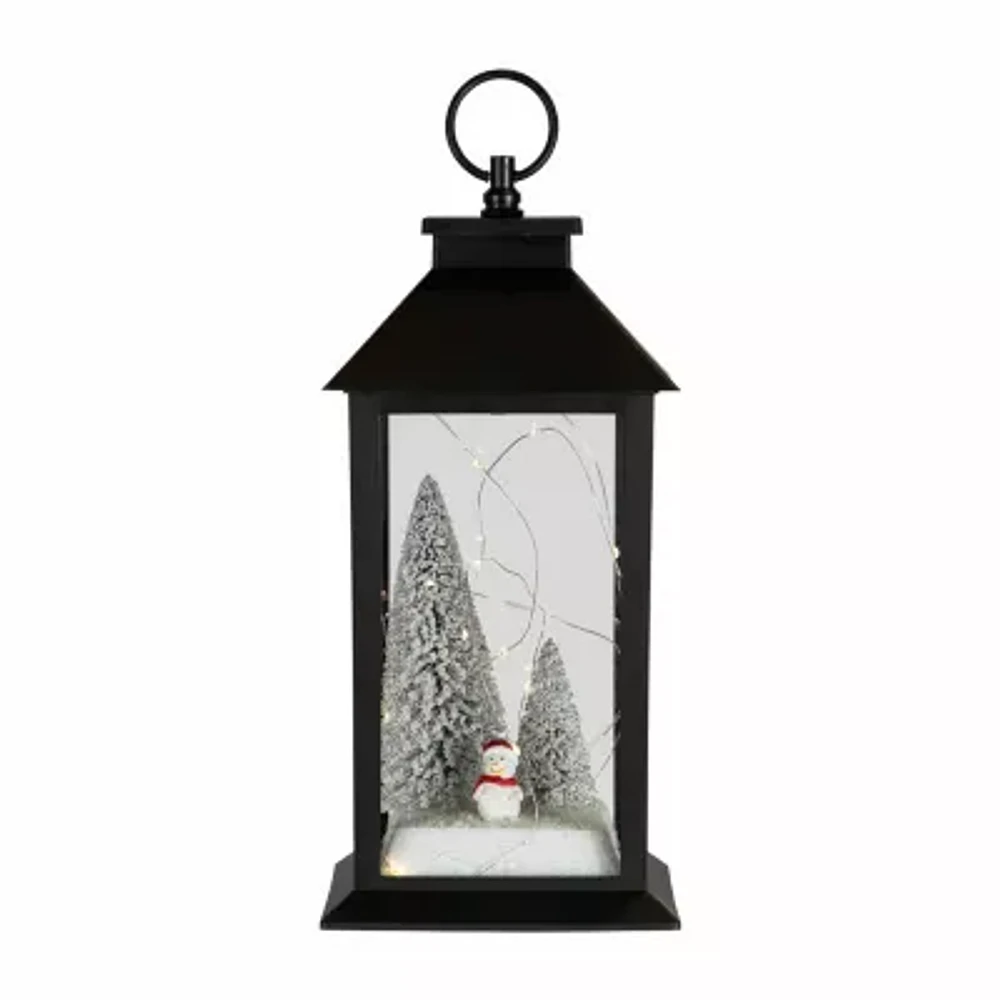 Northlight Led  Snowman Winter Scene Lantern Candle Holder