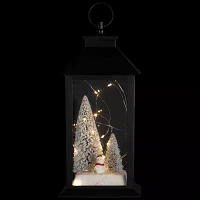 Northlight Led  Snowman Winter Scene Lantern Candle Holder