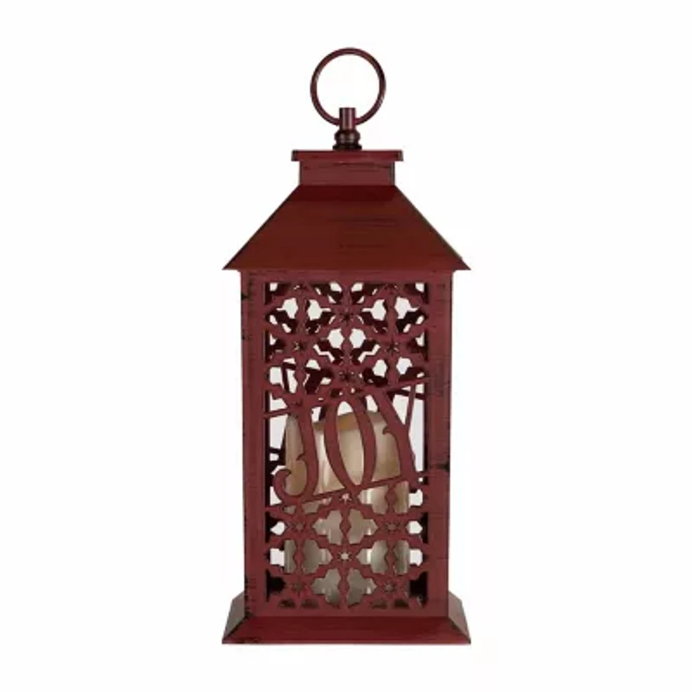 Northlight Snowflakes "Joy" Candle Decorative Lantern